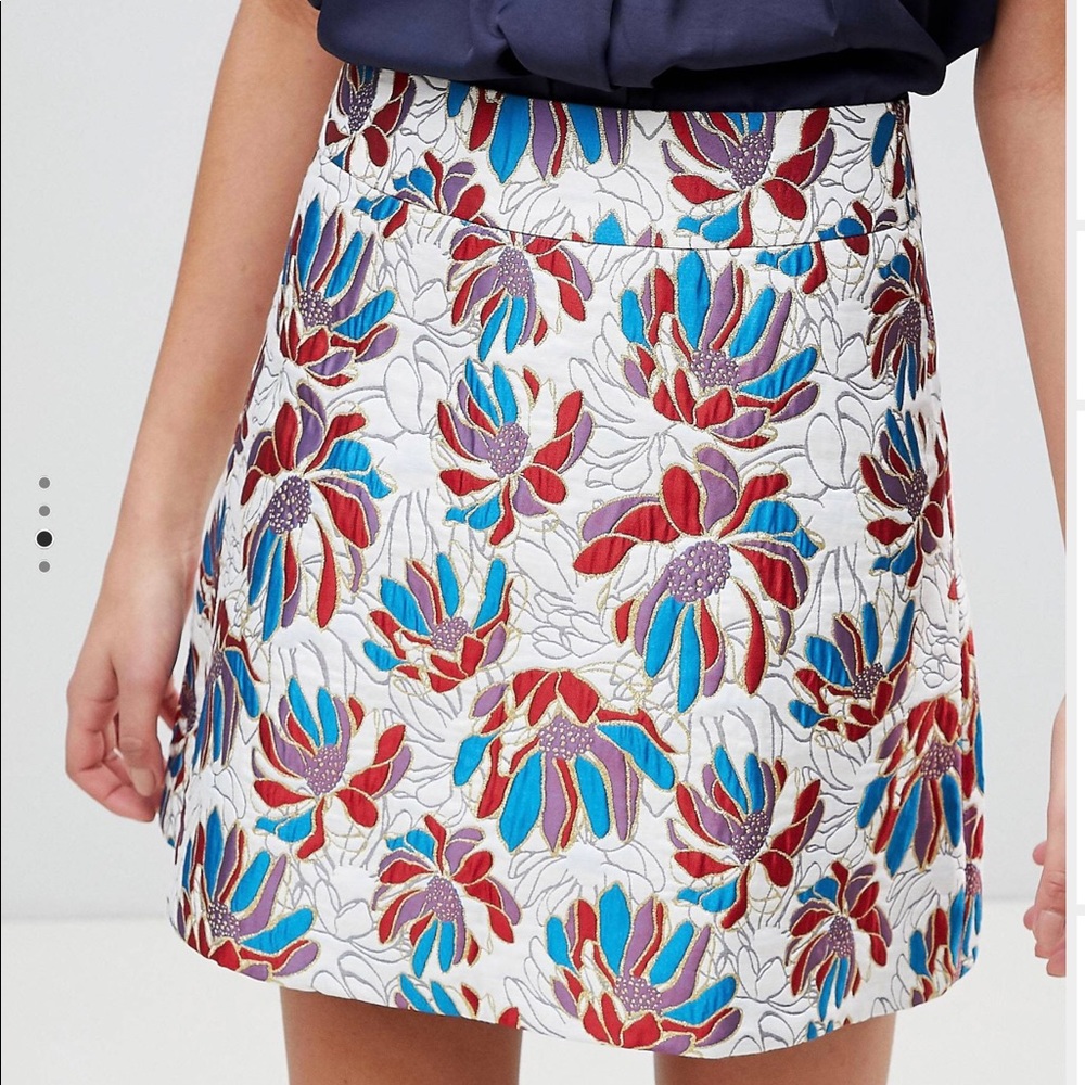 Pattern Mini skirt